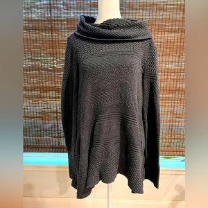 Medium grey cowl neck sweater with flare sleeves. Great condition.